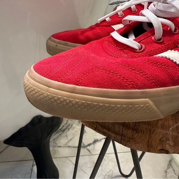 Adidas Sambarose Men’s Gum Sole Red Canvas Sneakers US 10.5 Retro Platform - Picture 3 of 10